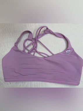 Lululemon x Peloton Free To Be Bra (Wild) Lilac Quartz Women’s Scrappy Bra Sz 10